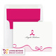 Pink Ribbon Folded Note Cards Image 3 of 3